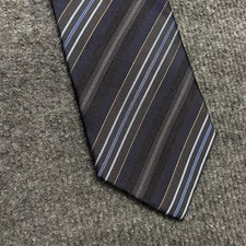 BOSS Hugo Boss Men's 100 Silk Tie Striped Pattern  Made in Italy