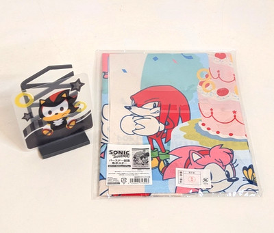 SONIC & FRIENDS SHADOW Coaster + 34th birthday Anniversary SEGA JAPAN Exclusives