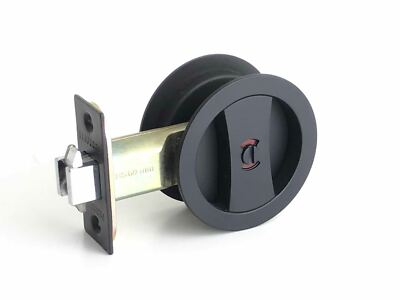 Ferarro Cavity Sliding Door Lock – Privacy Function, Matt Black, Modern Design