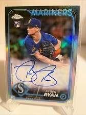 2024 Topps Chrome Ryder Ryan Refractor Auto 477/499 RC Seattle Mariners