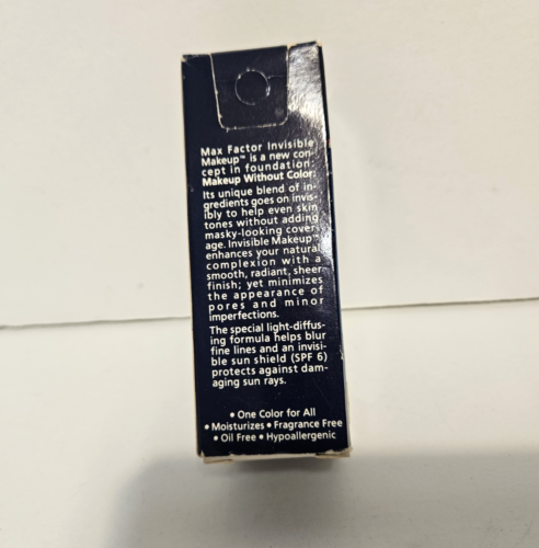Vintage Max Factor Invisible Make-up Foundation ohne Farbpumpe 0,9 fl. Oz. - Bild 2 von 4
