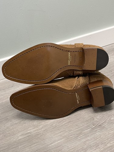 $1450 Brand New Saint Laurent YSL Wyatt Harness Boots 41.5 - Picture 11 of 24