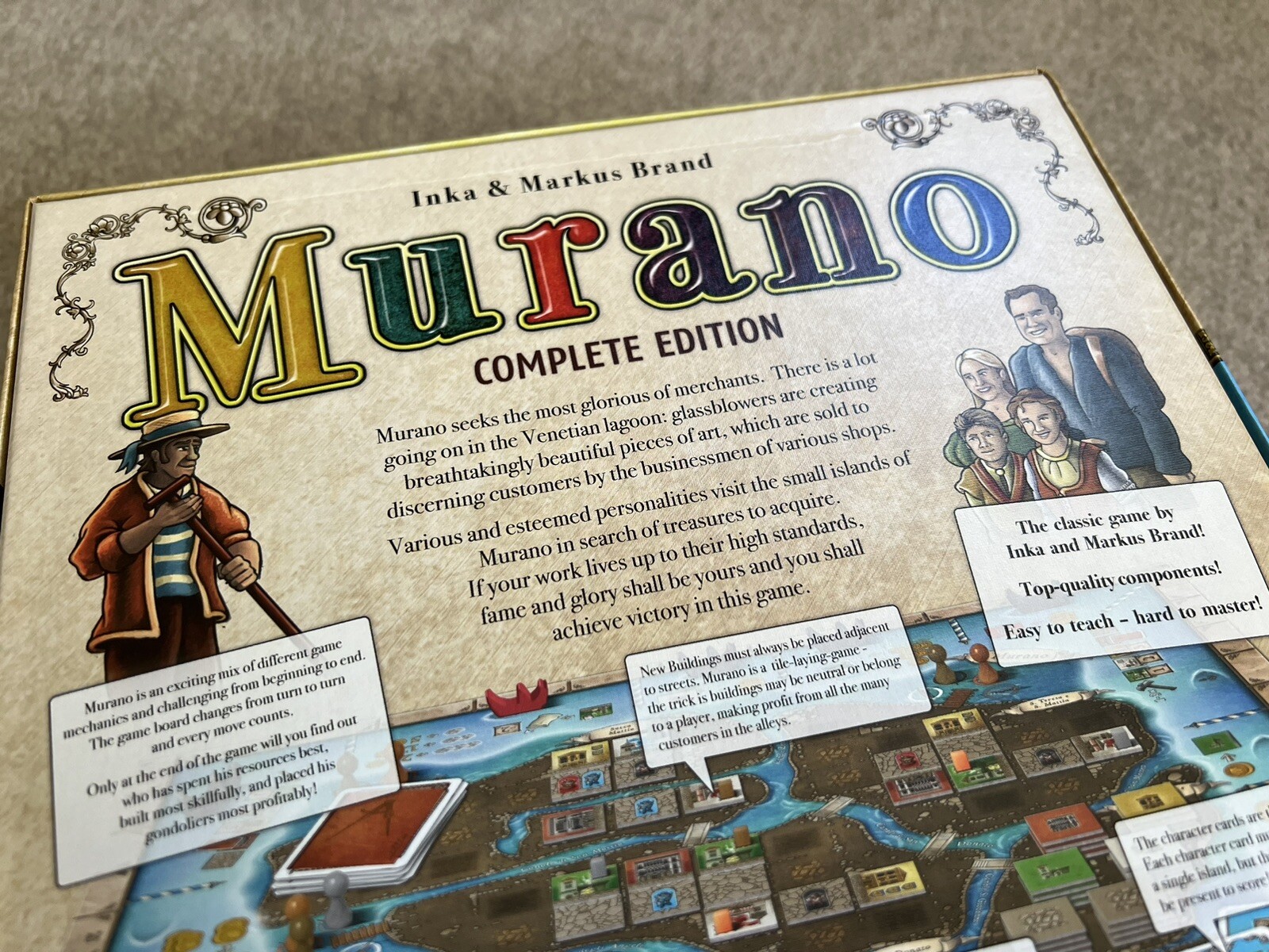 Murano Board Game Complete Edition Lookout Games Inka & Markus Brand NEW - Picture 6 of 7