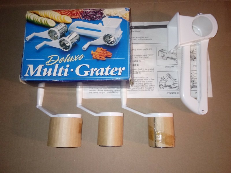 VTG 1990s Brand New In Box Deluxe Multi-Grater W/ Assembly Usage Instructions