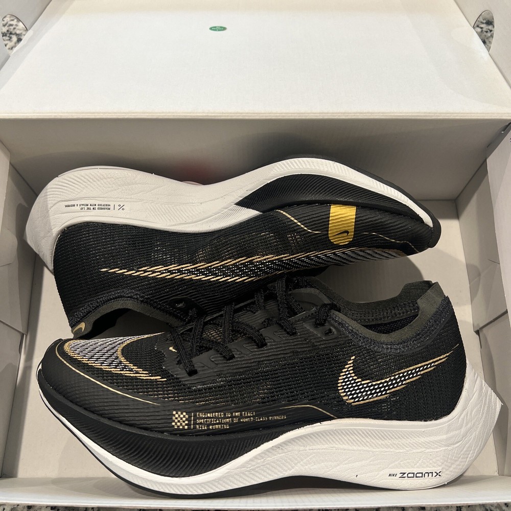 Men's Nike ZoomX Vaporfly Next% 2 Black Running Shoes Size 6 CU4111-001