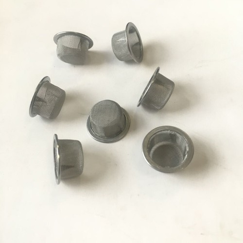 10Pcs Crystal Tobacco Smoking Pipe Metal Filter Screen Steel Mesh Concave Bowl - Picture 7 of 10