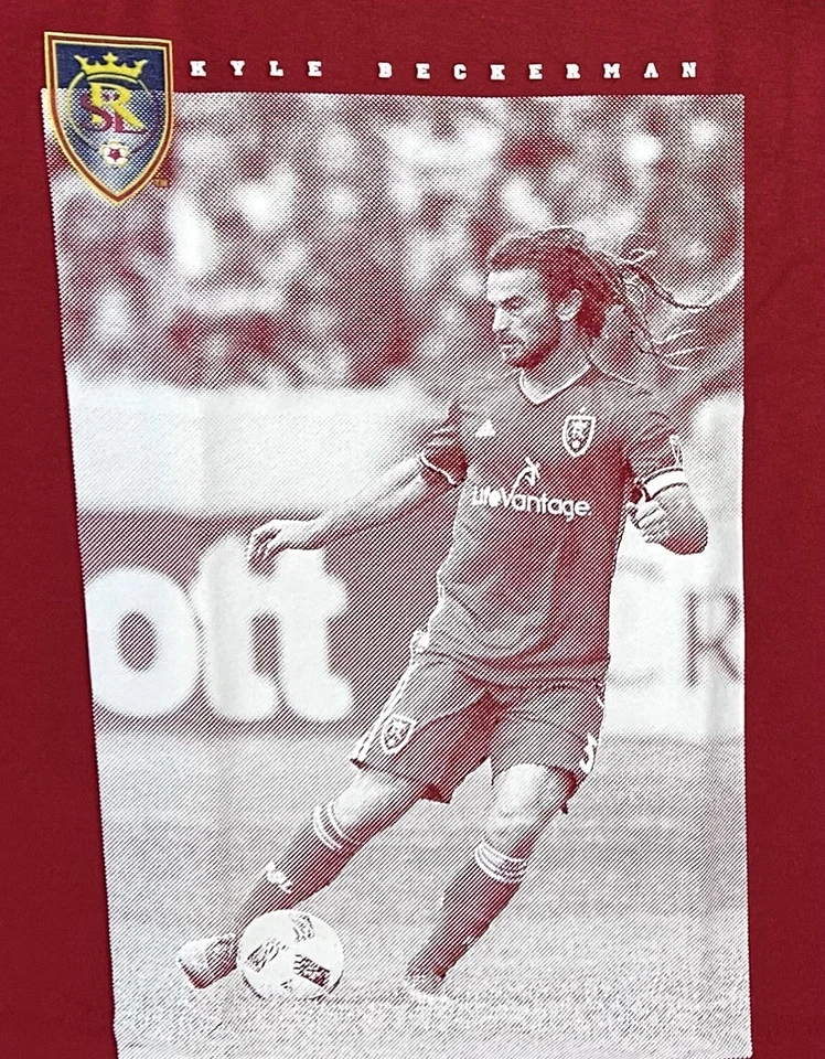 Camisa MLS Kyle Beckerman Real Salt Lake Roja Talla Grande Foto 2 de 4