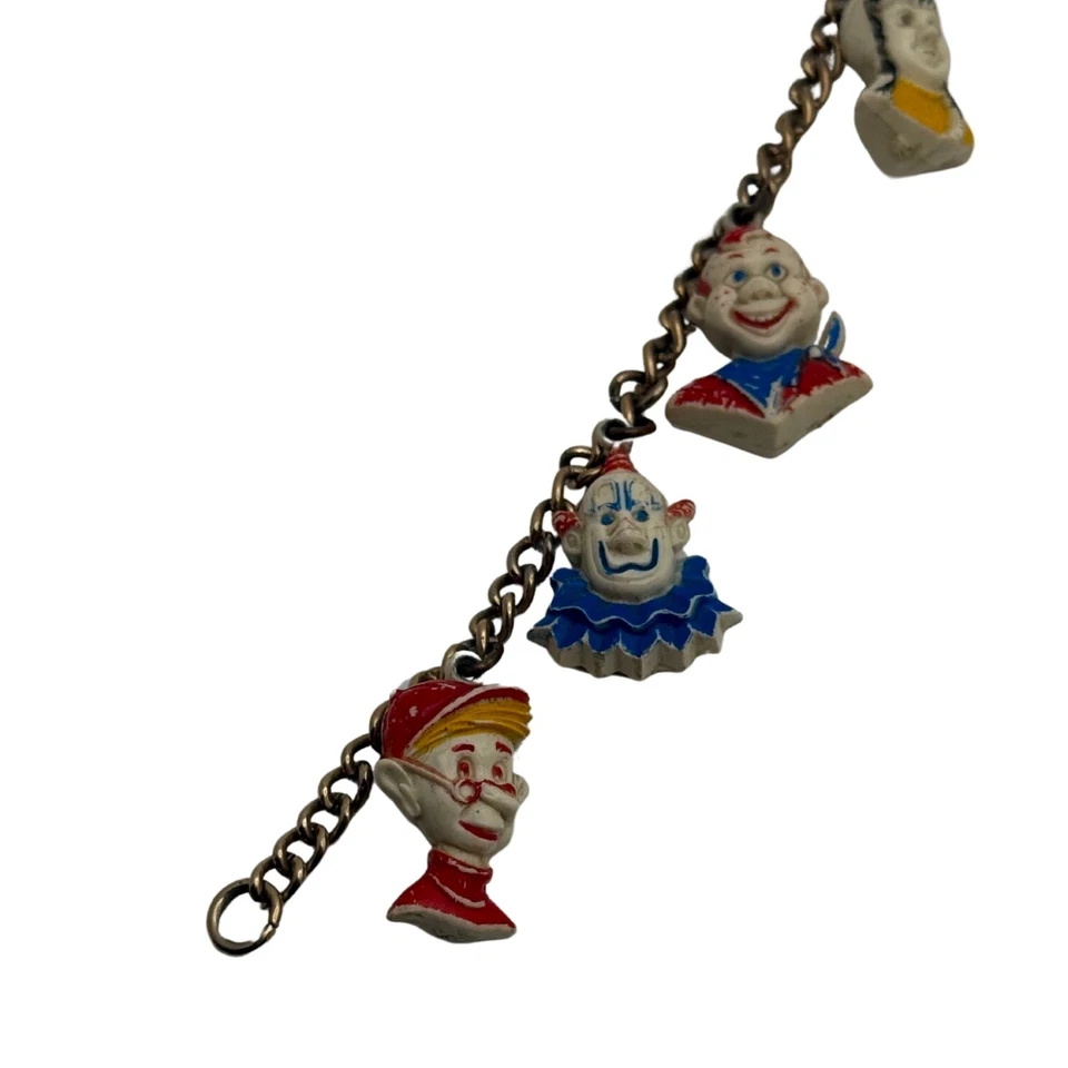 Pulsera Howdy Doody Gumball de Colección Años 50 Dijes Circo Programa de TV Raro Foto 4 de 4