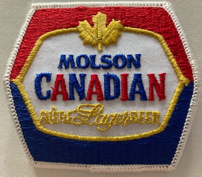 MOLSON CANADIAN BEER LAGER VINTAGE HAT PATCH BADGE CANADA