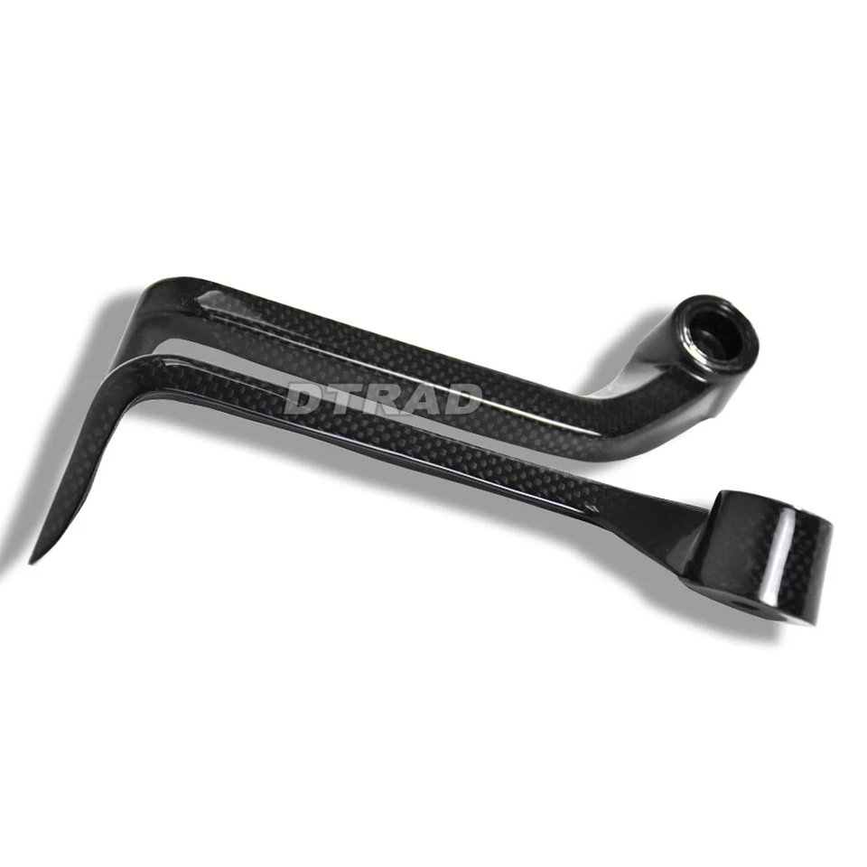 Carbon Fiber For Aprilia RSV4 Brake Clutch Lever Guard Protector Plain Glossy Foto 3 de 4