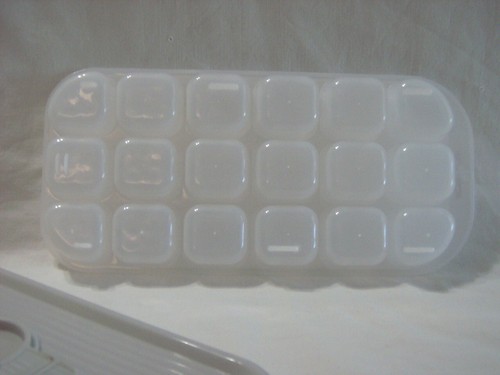 Quadratisch bedeckt EI Tablett SÜSSIGKEITENFORM GELEESE Jello Shots Kräuter Blume infundiert Würfel - Bild 8 von 12