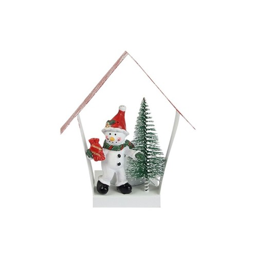 Metal Christmas Snowman/Santa/Elk Christmas Holders Tea Light Christmas - Picture 2 of 9