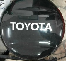 Adesivo replica ruota scorta copriruota toyota rav 4 grigio silver metallizzato