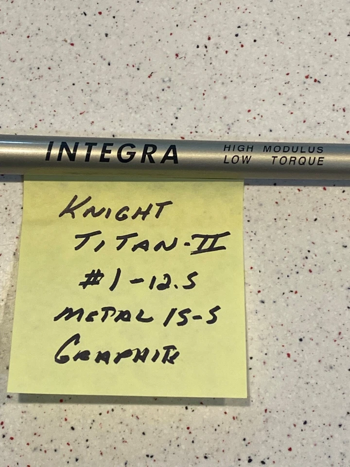Knight TITAN-II High Power 12.5° 1 Driver 44.5 " RH INTEGRA Graphite Shaft #105 - Image 4 of 4