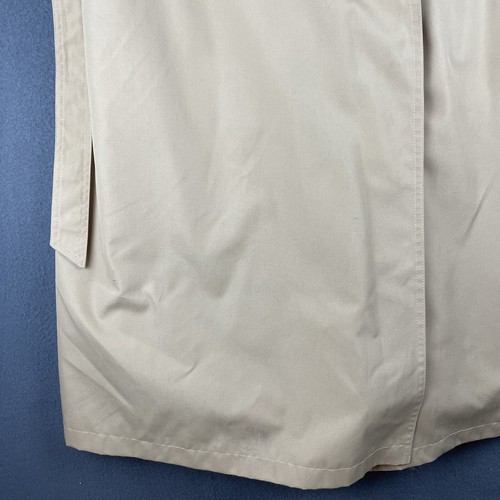 VTG Fur Lined Trench Coat Sz 12 Fox Tan Long Removable EUC - Picture 4 of 15