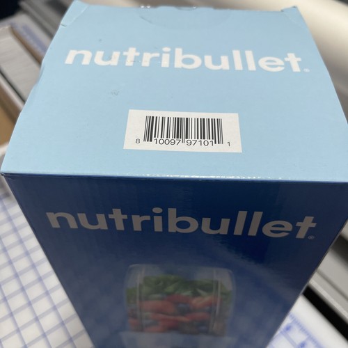 Frullatore Nutribullet 3 pezzi -24 once tazza 500 Watt blu cielo lucido nuovo in scatola - Foto 2 di 8
