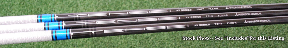 グリップ付き TENSEI AV BLUE Hybrid 75S Mitsubishi Tensei AV Raw Blue Hybrid/Rescue Shafts TM - The GolfWorks