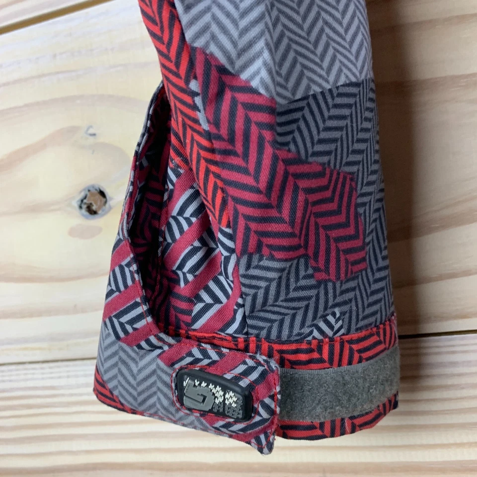 Burton Dryride куртка Kids XS 3/4 красный серый проверить сноуборда зимнее пальто - Изображение 4 из 4