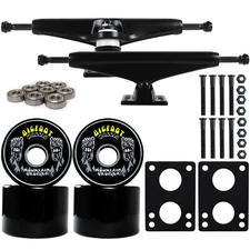 LONGBOARD Skateboard CORE TRUCKS BIGFOOT BLACK WHEELS