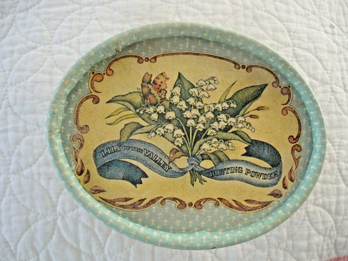 Vintage 1982 CRABTREE & EVELYN London Lily Of The Valley Powder and Puff NICE