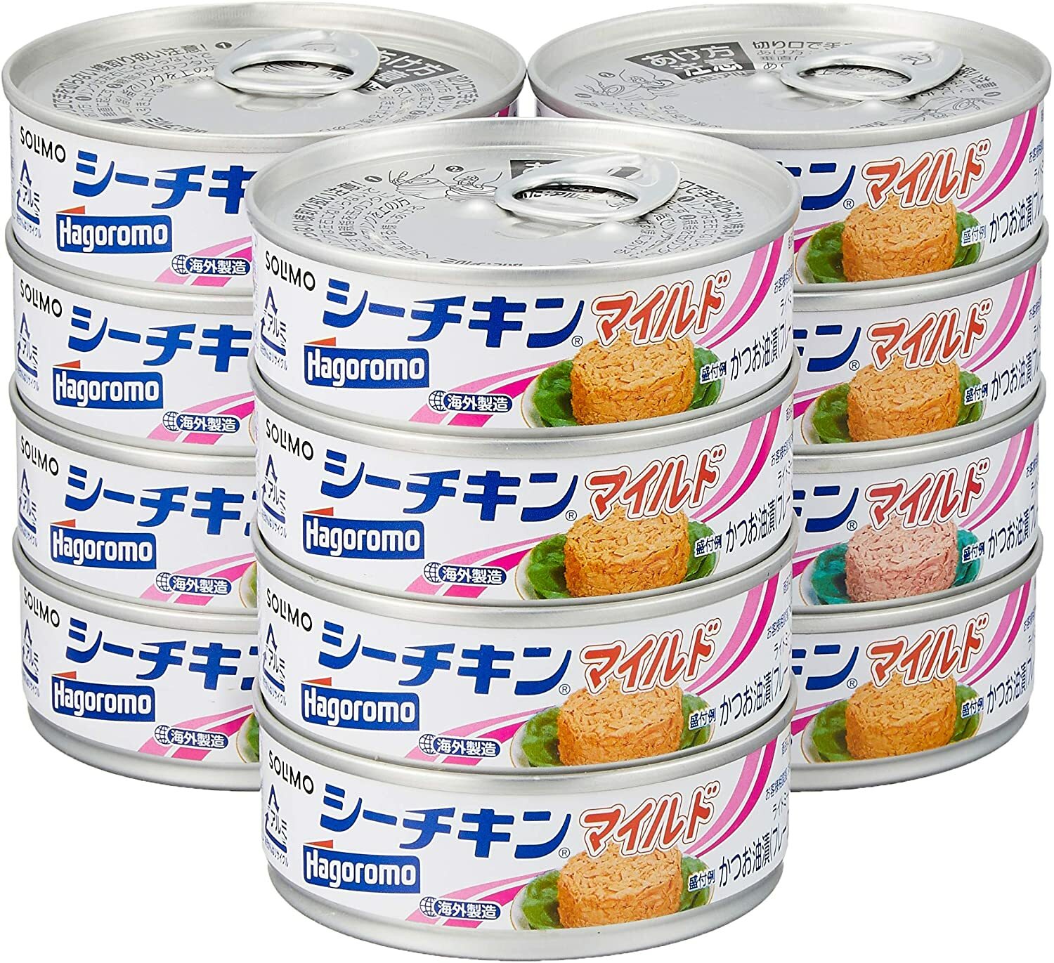Canned tuna Japan 70g 12 Pack Hagoromo Rice ball sea chicken for Fedex