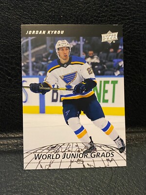 2022-23 UD Series 2 World Junior Grads #WG-12 Jordan Kyrou - St. Louis Blues