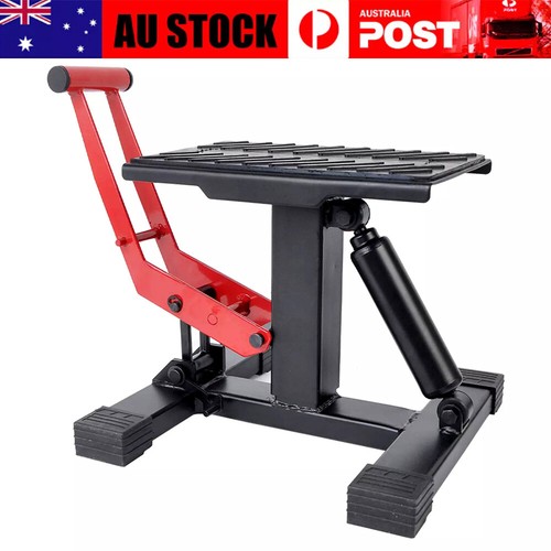 Adjustable Motorcycle Dirt Bike Stand Jack Lift Off Road Motocross Repair Rack - Picture 3 of 6