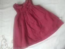 Girls fine chord pinafore/dress 3-6 month by M&s vgc.