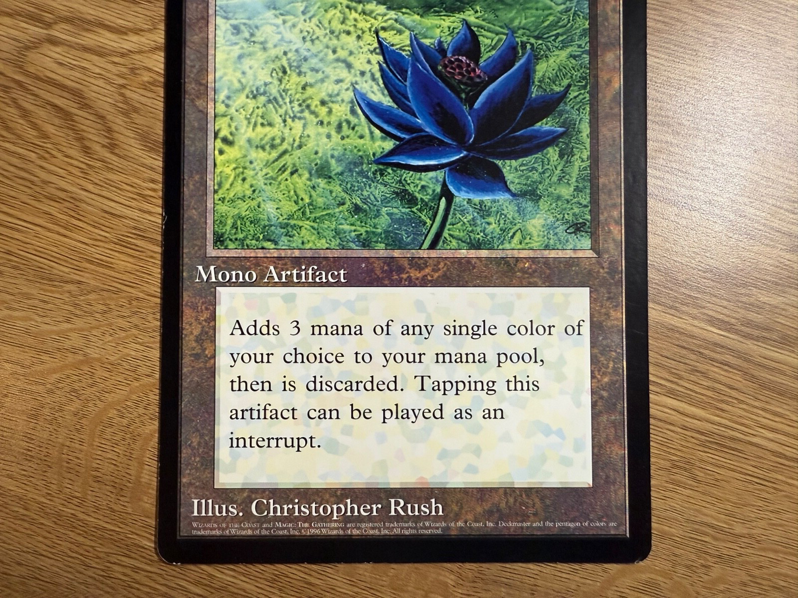 MTG Magic The Gathering Black Lotus Jumbo Card 1996 Scrye English view 4