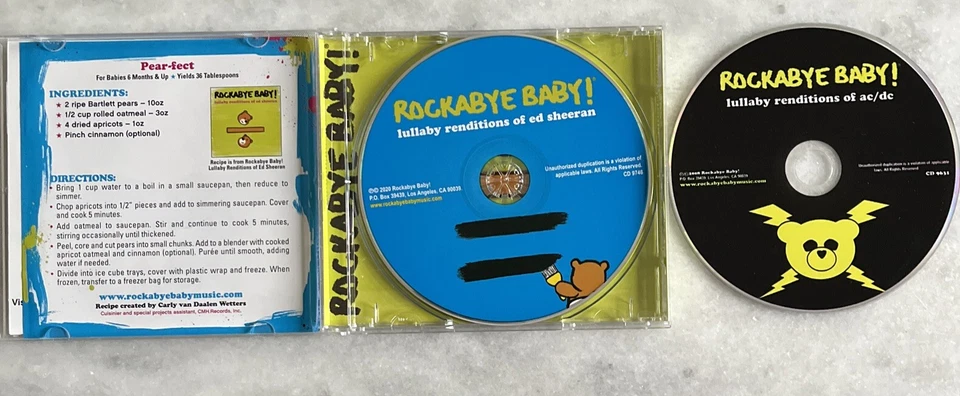 Колыбельные версии Эда Ширана и AC/DC от Rockabye Baby! (CD, 2020) Лот из 2 - Изображение 4 из 4