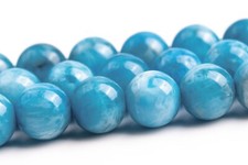 8MM Genuine Natural Sky Blue Apatite Beads Grade AAA Round Gemstone Loose Beads