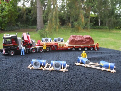 WSI TEKNO IMC CONRAD 1/50 LKW-LADEGERÄT (4) ROHRVERBINDUNGEN