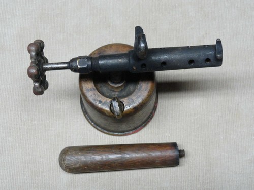 Early Antique Clayton & Lambert Brass Blow Torch No 25 Small & Rare - Picture 9 of 12