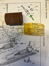 HILLMAN IMP , Engine Breather Element,  New Old Stock, Part Number 7100177