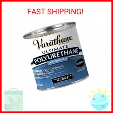 Varathane 200061H Water-Based Ultimate Polyurethane, Half Pint, Gloss Finish