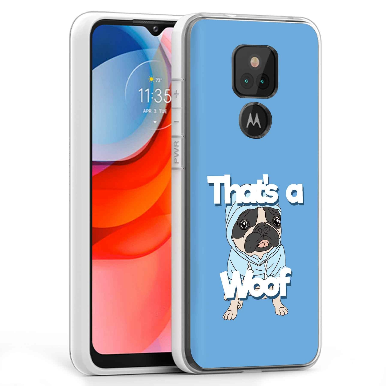 Motorola Moto G Play 2021 Woof Print Phone Case USA-image