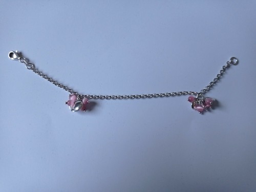 Bracelet à Breloques En Argent 925 - Motifs Fleurs Et Pampilles - Réf. BR06 - Neuf Avec étiquettes - Fabriqué En France