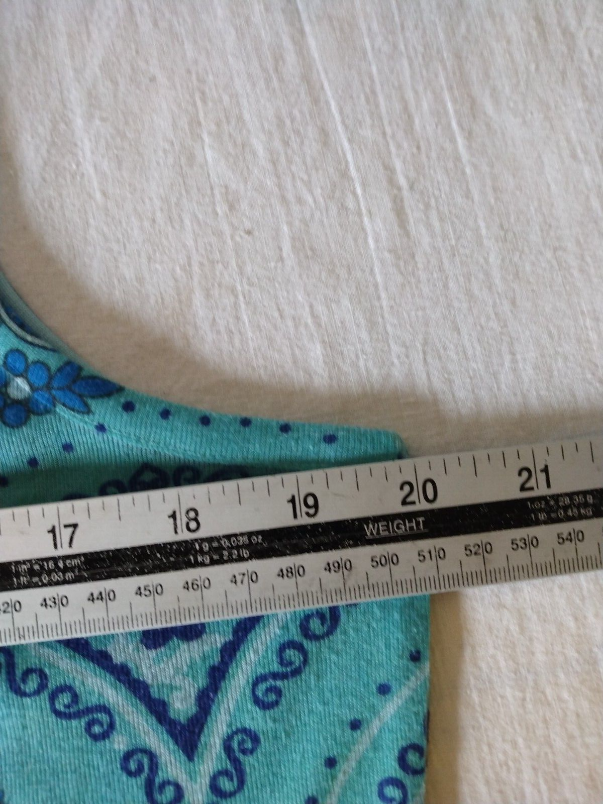 Dress Barn Blue and Blue Green Tank Top, size large eBay