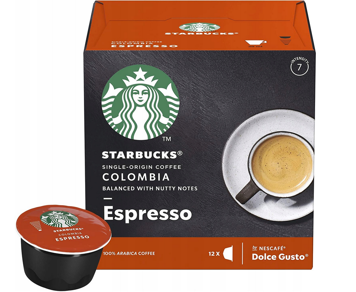 NESCAFE DOLCE GUSTO STARBUCKS - COLOMBIA ESPRESSO - 12 PODS = 12