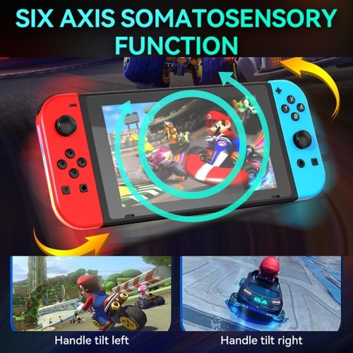 Controller Joycon Compatibili per Nintendo Switch Wireless,Colorati e Funzionali - Bild 7 von 9