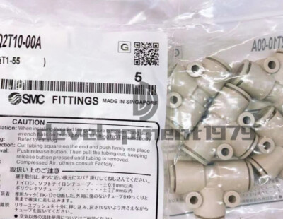 5PCS Neu SMC KQ2T10-00A Schnell Pneumatisch Joint