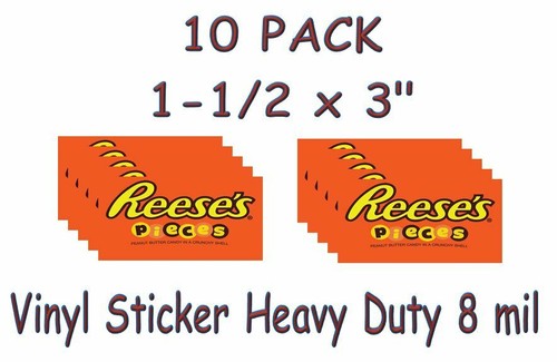 10 PACK Vinyl Sticker 1.5 x 3 Bulk Vending Candy Machine Label MIX & MATCH - Picture 6 of 10