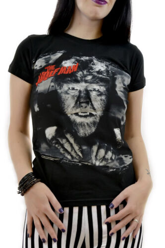 The wolfman Rock Rebel Officially Licensed Universal Monster women T-shirt - Foto 1 di 1