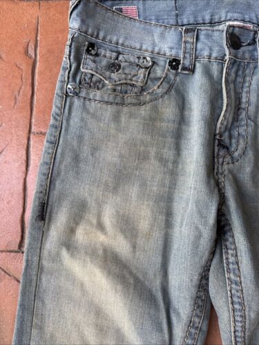 Y2K True Religion Ricky Super Distressed T Rope Jeans Men's 32 Made in USA - Picture 3 of 19