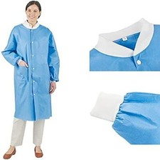 SMS 45 gsm Medium/Large Medical, Dental Disposable Lab Coat Gowns w/ 2 pocket