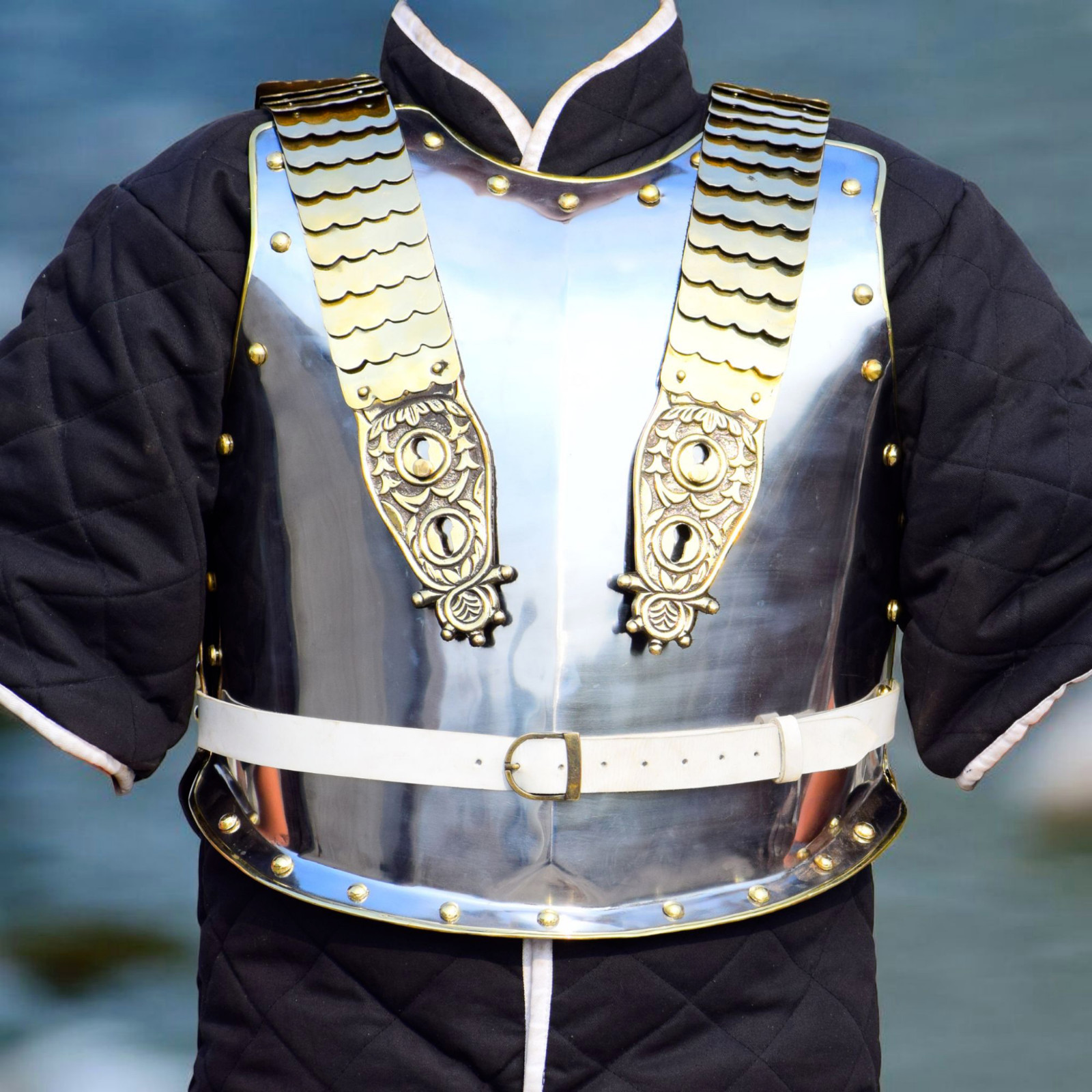 Astilla Caballero Medieval funcional Armadura Larp Disfraz Cosplay/Regalo de ...