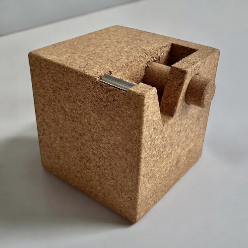 Sculptural Post-Modern Cork Tape Dispenser by SuckUK (Sottsass) - Picture 7 of 13