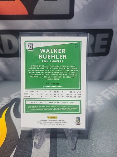2020 Panini Donruss Optic Baseball Walker Buehler Silver Prizm #97 LA Dodgers 🔥 - Picture 2 of 2