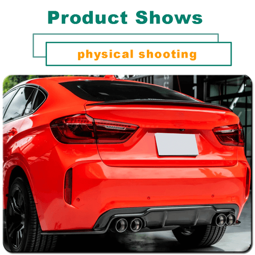 Diffusore posteriore in carbonio paraurti posteriore diffusore splitter per BMW X5M F85 2014-2019 - Foto 2 di 15