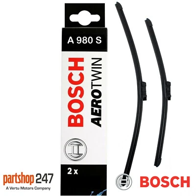 Bosch Front Car Window Windscreen Wiper Blades Aerotwin 600mm+475mm A980S - Image 1 of 4